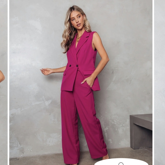 VICI Pocketed Vest - Magenta - Picture 3 of 9